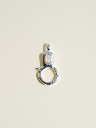 Opal Jelly Lobby Clasp in Sterling Silver