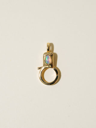 Opal Jelly Lobby Clasp in Gold Vermeil