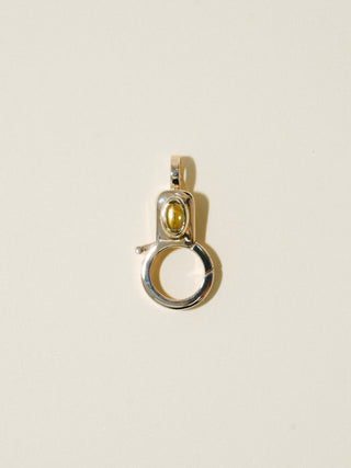 Peridot Jelly Lobby Clasp in Yellow 14k Gold