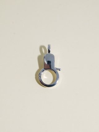 Aquamarine Jelly Lobby Clasp in White 14k Gold