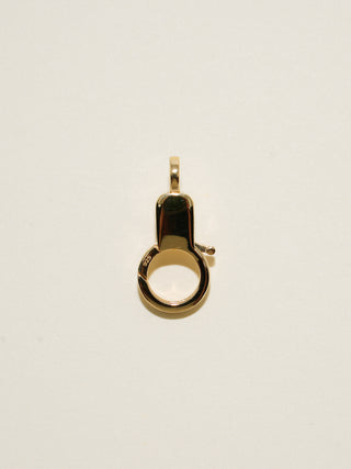 Pink Tourmaline Jelly Lobby Clasp in Gold Vermeil