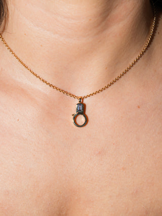 Tanzanite Lobby Clasp in Yellow 14k Gold