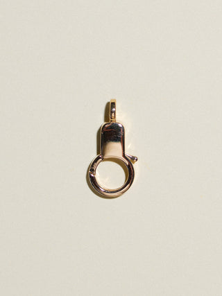 Aquamarine Lobby Clasp in Yellow 14k Gold