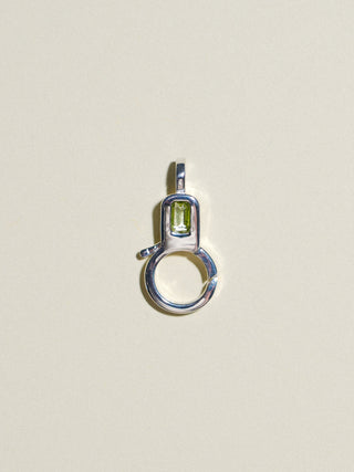 Peridot Lobby Clasp in Sterling Silver