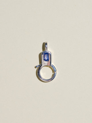 Sapphire Lobby Clasp in Sterling Silver