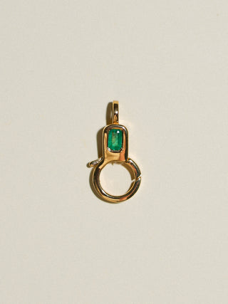 Emerald Lobby Clasp in Vermeil