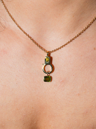 Peridot Lobby Clasp in Vermeil