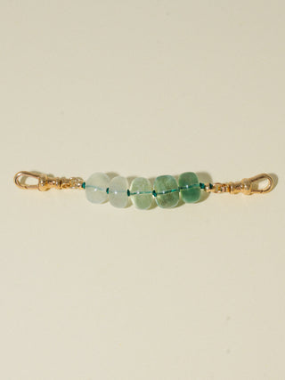 MATEY Fluorite Connector in Yellow 14k Gold