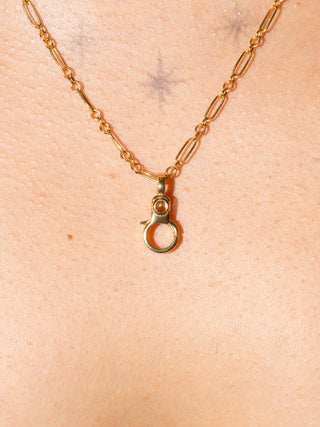 Citrine Mini Jelly Lobby Clasp in Gold Vermeil
