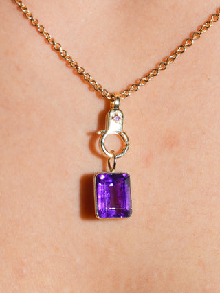 Amethyst Estrella Mini Lobby in Yellow 14k Gold