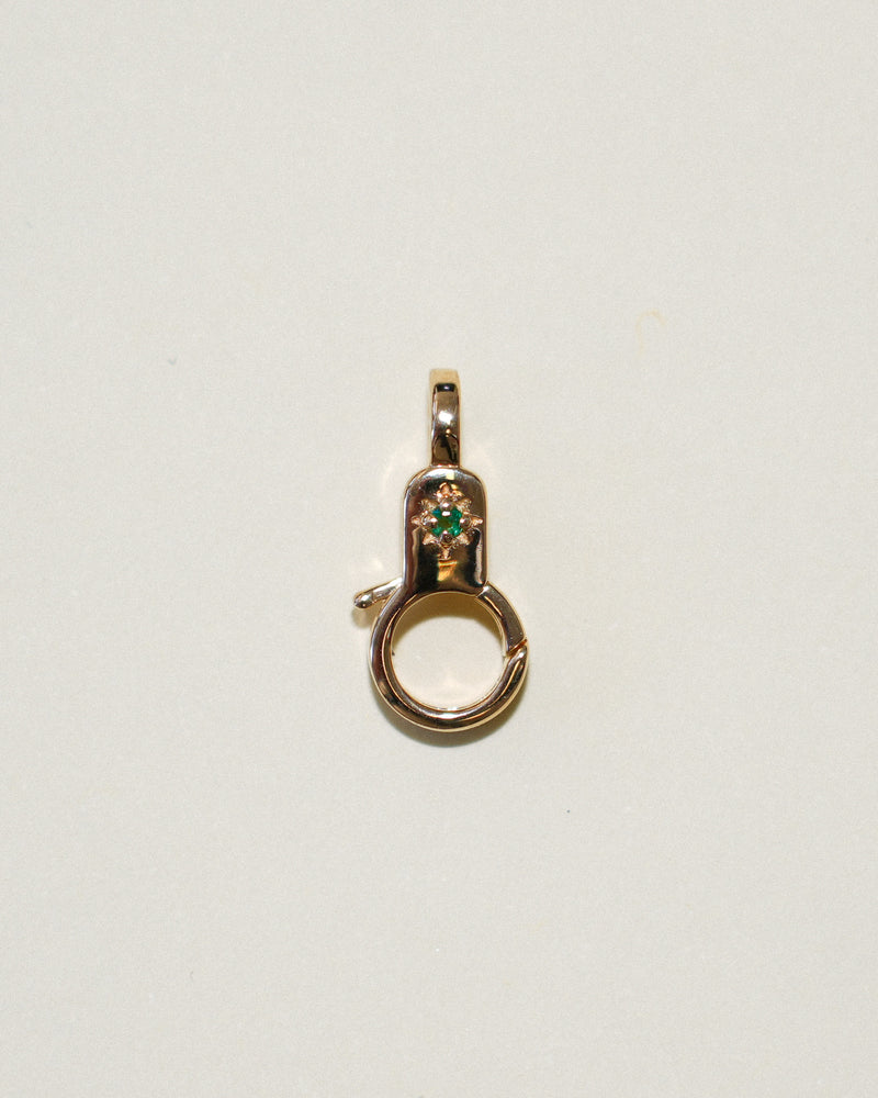 Emerald Estrella Mini Lobby in Yellow 14k Gold