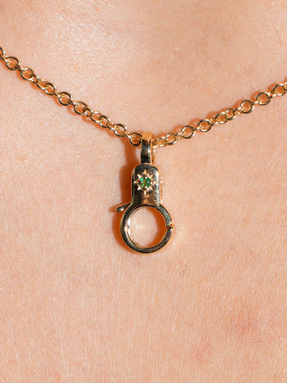Emerald Estrella Mini Lobby in Yellow 14k Gold