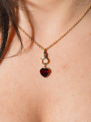Garnet Estrella Mini Lobby in Yellow 14k Gold