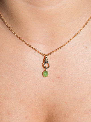 Peridot Estrella Mini Lobby in Yellow 14k Gold