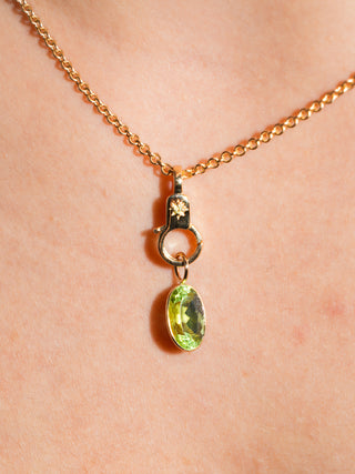 Peridot Estrella Mini Lobby in Yellow 14k Gold