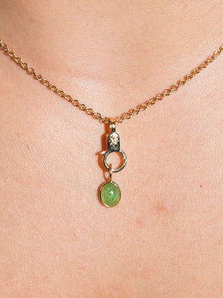 Peridot Estrella Mini Lobby in Yellow 14k Gold