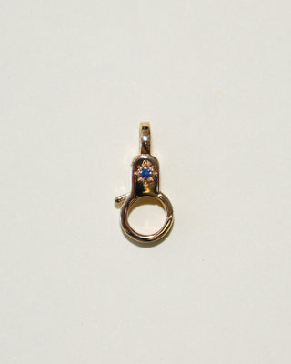 Blue Sapphire Estrella Mini Lobby in Yellow 14k Gold