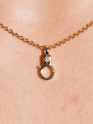 Sky Blue Topaz Estrella Mini Lobby in Yellow 14k Gold