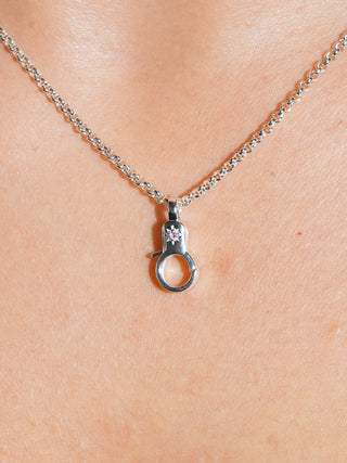 Amethyst Estrella Mini Lobby in Sterling Silver