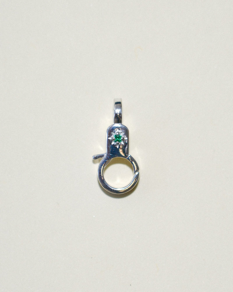 Emerald Estrella Mini Lobby in Sterling Silver