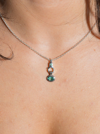 Emerald Estrella Mini Lobby in Sterling Silver