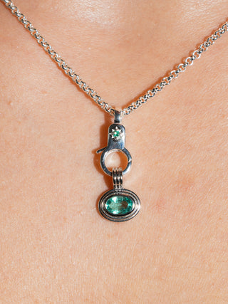 Emerald Estrella Mini Lobby in Sterling Silver