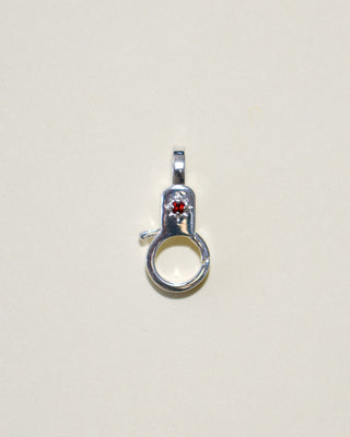 Garnet Estrella Mini Lobby in Sterling Silver
