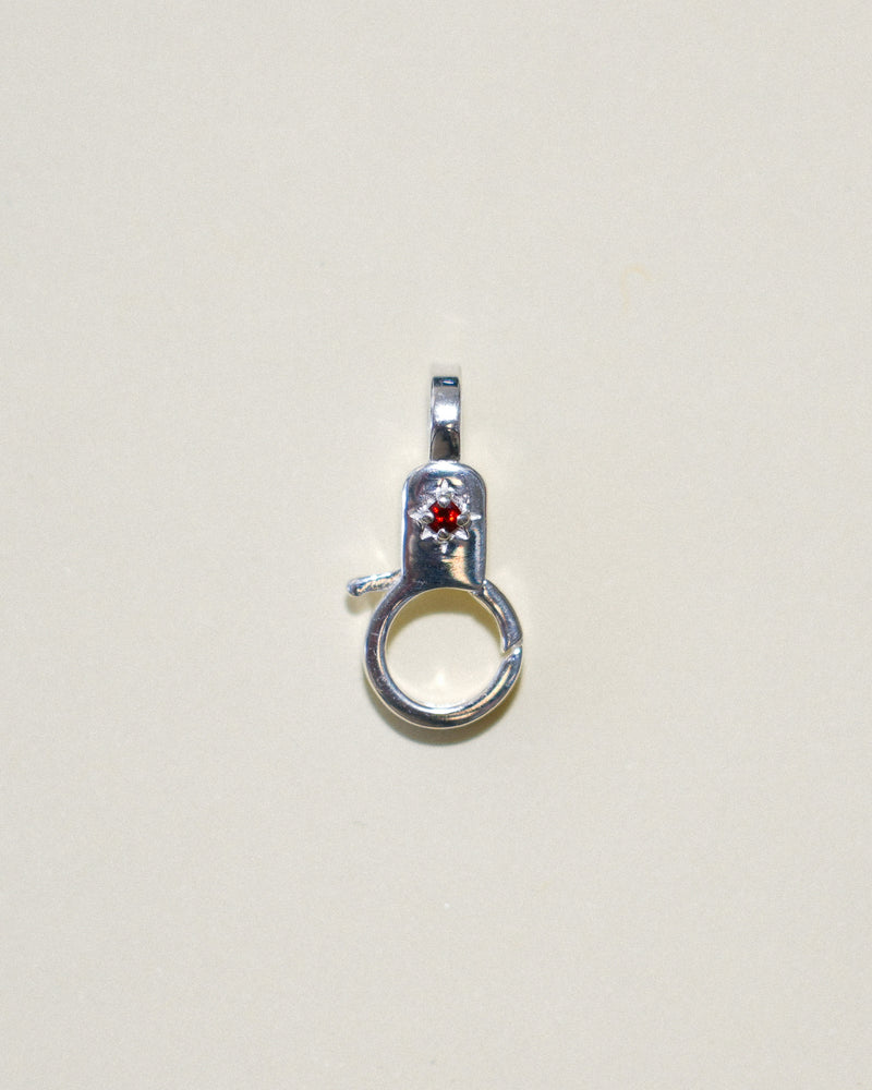 Garnet Estrella Mini Lobby in Sterling Silver