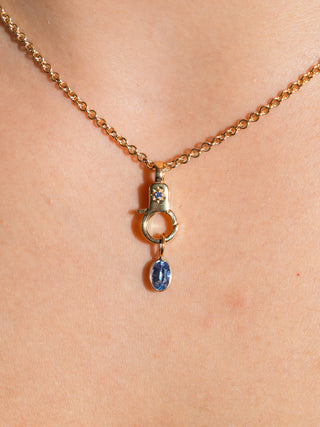 Blue Sapphire Estrella Mini Lobby in Vermeil