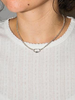 Sterling Silver Mija Open Ended Necklace