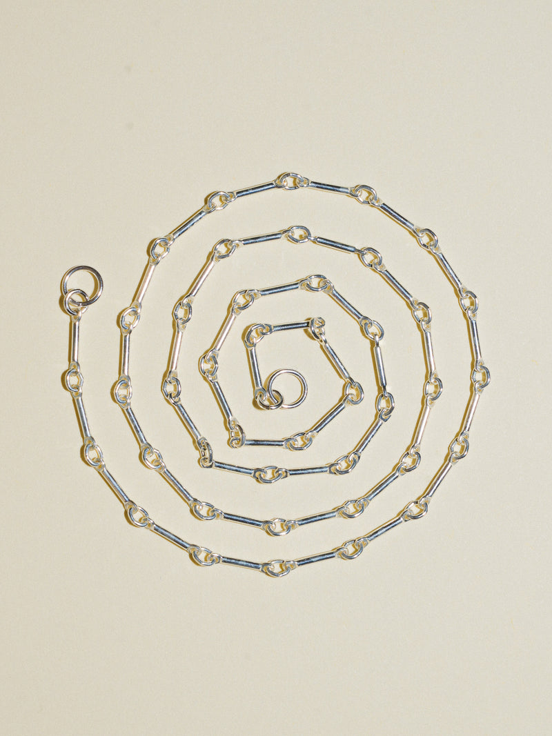 Open Ended Equinox Necklace in Sterling Silver