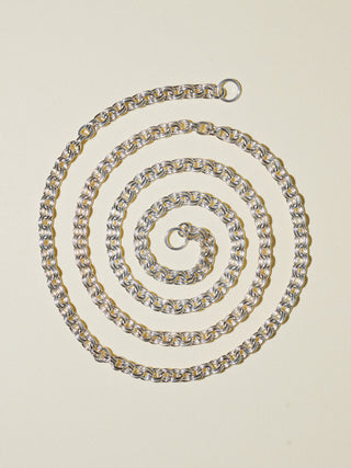 Open Ended Gemini Necklace in Sterling Silver