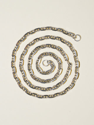 Open Ended Helm Necklace in Sterling Silver