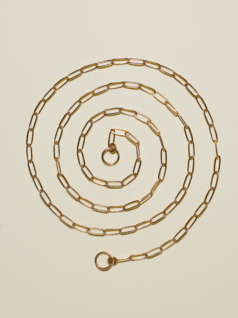 Open Ended Juntos Necklace in Yellow 14k Gold