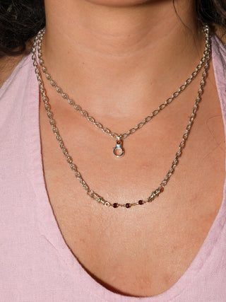 Open Ended Monty Necklace in Sterling Silver
