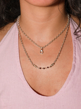 Open Ended Monty Necklace in Sterling Silver