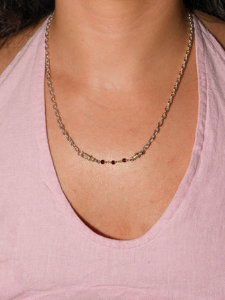 Open Ended Monty Necklace in Sterling Silver