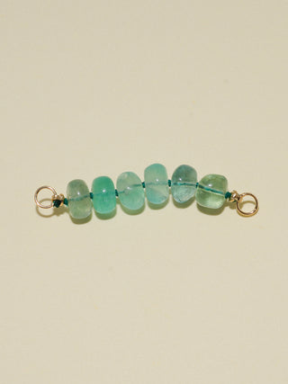 Retreat Open Ended Fluorite Connector in Yellow 14k Gold
