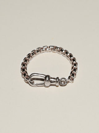 Perrito Chain Ring in Sterling Silver