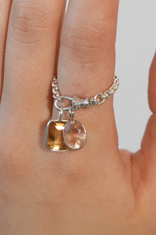 Perrito Chain Ring in Sterling Silver