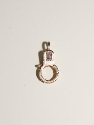 The Lobby Clasp in Brushed Yellow 14k Gold