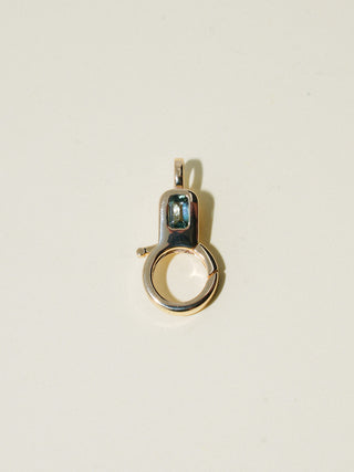 Pink Tourmaline Lobby Clasp in Yellow 10k Gold