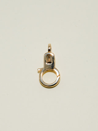 Yellow Tourmaline Lobby Clasp in Yellow 14k Gold