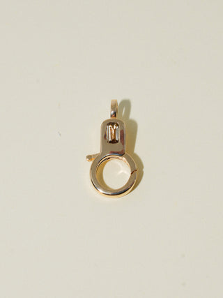 Yellow Tourmaline Lobby Clasp in Yellow 14k Gold