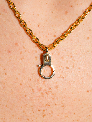 Yellow Tourmaline Lobby Clasp in Yellow 14k Gold