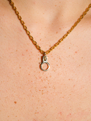 Yellow Tourmaline Lobby Clasp in Yellow 14k Gold