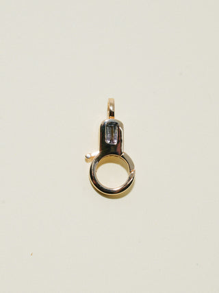 Bi-Color Tourmaline Lobby Clasp in Yellow 14k Gold