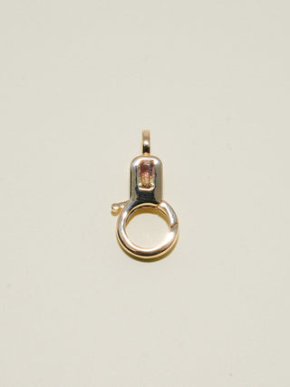 Bi-Color Tourmaline Lobby Clasp in Yellow 14k Gold