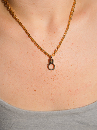 Bi-Color Tourmaline Lobby Clasp in Yellow 14k Gold