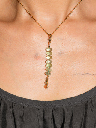 Zenith Fluorite Connector in Yellow 14k Gold